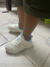 鴻星爾克（ERKE）童鞋男女童休閑鞋兒童大小童緩震輕便運(yùn)動(dòng)鞋微晶白/輕氧藍(lán)31 曬單實(shí)拍圖