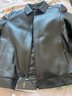 杉杉【頭層綿羊皮】真皮皮衣男士皮夾克翻領(lǐng)爸爸外套男裝可選羽絨內膽 曬單實(shí)拍圖