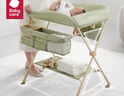 babycare尿布臺(tái)多功能可折疊新生兒護(hù)理臺(tái)撫觸洗澡便攜嬰兒床-溫特綠 曬單實(shí)拍圖