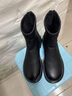 ZHR馬丁靴2025秋冬季新款平底女靴百搭加絨顯瘦短靴子女JF102A黑色38 曬單實(shí)拍圖