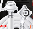 宜百利 洗衣機進水管滾筒波輪全自動海爾西門子創(chuàng)維通用卡扣連接頭上水管加長軟管延長管配件1.5米7006 曬單實拍圖