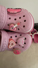 卡駱馳（CROCS）貝雅卡駱班兒童洞洞鞋沙灘鞋男女童包頭拖鞋/207018/207019 芭蕾粉/糖果粉-6TG 28 (165mm) 曬單實(shí)拍圖