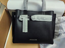 MICHAEL KORS邁克高仕 MK Emilia 小號皮質(zhì)通勤手提包 黑色 001（純色款） 小號 曬單實(shí)拍圖