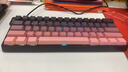 狼蛛（AULA）WiN60電競磁軸鍵盤(pán)RT電競游戲客制化機械鍵盤(pán)60鍵全鍵熱插拔有線(xiàn)連接網(wǎng)頁(yè)驅動(dòng)8K回報率無(wú)畏契約 60HE 側刻黑莓粉【灰木磁軸】 曬單實(shí)拍圖