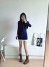 卓詩(shī)尼厚底短靴女2025新款秋季復(fù)古美拉德馬丁靴褶皺褲管靴子西部牛仔靴 黃棕色-單里 37 曬單實(shí)拍圖