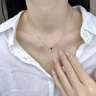 星星項鏈女s999純銀高級感輕奢小眾設計百搭鑲鉆五角星足銀鎖骨鏈 S999星星項鏈【精美禮盒+證書(shū)】 曬單實(shí)拍圖