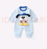 DUUDUU嬰兒衣服新生兒連體衣秋季爬服男寶寶無(wú)骨哈衣嬰兒外出服 藍 90cm 曬單實(shí)拍圖