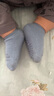 貝瑞加（Babyprints）寶寶護膝地板襪子套裝夏季學(xué)爬護具兒童學(xué)步防摔護肘 2副 藍灰M 曬單實(shí)拍圖