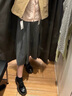 優(yōu)衣庫女裝寬褶中裙/半身裙裙子25秋冬新款479916 08 深灰色 M /160/68A 曬單實(shí)拍圖
