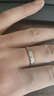 珍尚銀中國黃金情侶對戒銀戒指首飾生日禮物結婚紀念日送女朋友老婆S925 曬單實(shí)拍圖