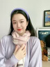 牧爾西 （MOERCIAN）純羊毛圍巾女小披肩秋冬季圍脖女禮盒裝媽媽生日七夕情人節禮物 【精致百搭】淺粉格 曬單實(shí)拍圖