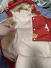 貝肽斯兒童衣服冬季保暖外出棉服寶寶連體衣夾棉加絨加厚連帽哈衣 紅色福滿(mǎn)堂 66cm 曬單實(shí)拍圖