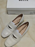百麗通勤海鷗樂(lè )福鞋女2025新款真皮方頭氣質(zhì)單鞋B2593AQ5 米白 38 曬單實(shí)拍圖