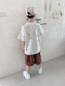 DUTRIEUX男童夏裝短袖套裝夏季新款中大童兒童休閑衣服男孩帥氣潮時髦童裝 男童潮流百搭短袖套裝【米色】 150  碼【建議身高140-150cm】 曬單實拍圖