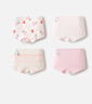巴拉巴拉女童內(nèi)褲棉a類兒童四角短褲小童不夾PP平角褲四條裝209925170012 曬單實(shí)拍圖