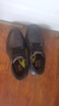 斯凱奇（Skechers）閃穿鞋男士休閑皮鞋商務(wù)鞋通勤鞋一腳蹬舒適軟底上班205353 深棕色/DKBR 39.5 曬單實(shí)拍圖