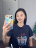 圣圖朗新款可愛小怪獸蘋果16promax手機殼iphone14高級感15pro掛繩12可愛女13卡通植絨硅膠8plus情侶全包 可愛五只怪獸撞色液態(tài)硅膠-【古董白】 iPhone 15 Pro Max 曬單實拍圖
