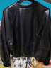 迪賽尼斯（DESIGNICE）春季新款高級感通勤氣質(zhì)寬松黑色皮衣長(cháng)袖短外套女 黑色 M 曬單實(shí)拍圖