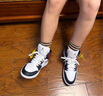耐克NIKE七夕情人節(jié)禮物男AJ1 JORDAN1運(yùn)動(dòng)鞋HF3216-102黑白紅42.5 曬單實(shí)拍圖