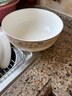 錦秋堂 景德鎮骨瓷餐具 家用陶瓷碗 高腳米飯碗 單碗散買(mǎi)單配微波爐可用 7英寸面碗 曬單實(shí)拍圖