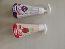 皓齒?。℉osjam）奧拉氟按壓式兒童牙膏防蛀含氟3-6-12歲套裝共240g草莓味藍莓味 曬單實(shí)拍圖