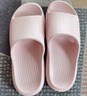 潔麗雅老人防滑拖鞋女士夏季室內家居家中老年浴室洗澡防臭家用涼拖鞋女 粉色 37-38 (標準碼) 曬單實(shí)拍圖