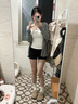 慵懶薄款灰色防曬開衫外套女夏配吊帶黑色莫代爾空調(diào)外搭罩衫上衣 灰色 M 【80-100斤】 曬單實拍圖