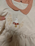 童泰嬰兒連衣裙春秋純棉女寶寶裙子兒童翻領(lǐng)蓬蓬裙女童外出公主裙 米白 110 cm 曬單實(shí)拍圖