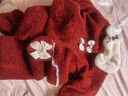 怡菲朵（IFEELDO）女童加絨套裝冬季兒童年服寶寶紅色新年兩件套女孩加厚冬裝1-9歲 圖片色 110 建議35-40斤 曬單實(shí)拍圖