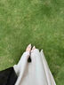 羊皮版內(nèi)增高法式裸色鉚釘尖頭單鞋女夏平底小香風(fēng)淺口瑪麗珍鞋 裸色內(nèi)增高 40 曬單實(shí)拍圖
