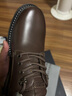 金利來(lái)（goldlion）男鞋工裝鞋復古個(gè)性耐磨皮鞋舒適系帶休閑鞋54623015540A棕色41 曬單實(shí)拍圖