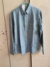 名創(chuàng  )優(yōu)品（MINISO）牛仔襯衫男2026新款男士純棉水洗淺藍色長(cháng)袖春秋款薄款百搭外套潮 【100%純棉】淺藍 M /170(男女同款) 曬單實(shí)拍圖