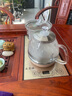 益茶福全自動(dòng)上水電熱水壺底部上水嵌入式茶臺功夫茶燒水壺飲水燒水一體機抽水玻璃煮茶壺保溫泡茶壺 SQ-008金色玻璃套裝 1L 曬單實(shí)拍圖