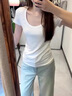 水中花美背內衣女士春秋新款小胸聚攏文胸無(wú)痕無(wú)鋼圈吊帶抹胸一體背心式 美背細肩帶-白色 L 【36/80ABC（100-115斤）】 曬單實(shí)拍圖