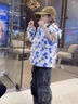 三合一男女童沖鋒衣羽絨服內膽防水外套新款童裝加厚戶(hù)外保暖衣服 藍色外套 120 cm 曬單實(shí)拍圖