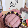 周六福  黃金手鏈女款3D硬金貔貅金珠石榴石足金手串 定價(jià) 1.84g 曬單實(shí)拍圖