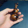 原始匠工雷擊棗木龍頭葫蘆護身掛件鑰匙扣天然葫蘆手把件男女隨身掛件 曬單實(shí)拍圖