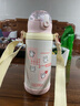 膳魔師（THERMOS）兒童保溫吸管直飲杯線(xiàn)條小狗316L不銹鋼大量多功能學(xué)生杯上學(xué)TCKD 曬單實(shí)拍圖