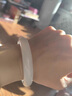 拾想新疆和田玉羊脂白玉手鐲寬手鐲女旺夫白玉鐲玉石玉鐲子 圈口55mm 曬單實(shí)拍圖