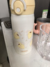 膳魔師（THERMOS）保溫杯三麗鷗聯(lián)名系列不銹鋼水杯可愛(ài)便攜咖啡杯吸管杯學(xué)生杯子 保溫吸管杯 350ml 布丁狗內附杯套 曬單實(shí)拍圖