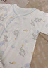 貝瑞加（Babyprints）新生兒連體衣2件裝嬰兒純棉衣服四季護肚爬服初生寶寶內衣 熊象52 曬單實(shí)拍圖