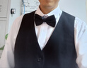 羅蒙西服套裝男士商務(wù)修身西裝男職業(yè)正裝小西服新郎伴郎結婚禮服外套 黑色單扣【西服+西褲+馬甲+襯衫 2XL /180【130-145斤】+7件禮品 曬單實(shí)拍圖