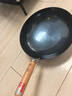 臻三環(huán)章丘鐵鍋手工鍛打炒鍋無涂層炒菜鍋不易粘鍋圓底熟鐵鍋輕音32cm 曬單實拍圖