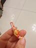 周大生腕美黃金轉(zhuǎn)運(yùn)珠狐貍熒光琺瑯小紅狐硬金生日禮物送女友 抱月狐轉(zhuǎn)運(yùn)珠-0.80g 贈(zèng)心想事橙手繩&熒光燈 曬單實(shí)拍圖