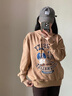 Teenie Weenie小熊女裝衛(wèi)衣2025秋新款學(xué)院風(fēng)寬松刺繡大熊連帽外套 卡其色 M 曬單實(shí)拍圖
