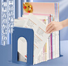 離草 書(shū)立架書(shū)架桌上書(shū)擋板書(shū)靠書(shū)支架置物架隔書(shū)靠書(shū)板書(shū)隔板T型架子金屬鐵書(shū)立 珍珠白（高17.2cm） 曬單實(shí)拍圖