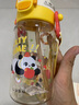 如山兒童PPSU水杯寶寶雙直飲吸管杯嬰幼兒家用外出便攜防摔學(xué)飲杯 曬單實(shí)拍圖