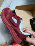 哈羅曼（hellomen）老人棉鞋男冬季加絨保暖媽媽鞋中老年舒適寬腳運動(dòng)鞋健步鞋雪地鞋 酒紅色MX118 37 曬單實(shí)拍圖