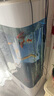 美諾魚缸客廳半圓型魚缸屏風(fēng)大中小型家用落地式玻璃金魚缸生態(tài)免換水 白色 60*40*138 曬單實拍圖