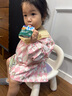 吉姆沃克新款兒童罩衣寶寶反穿衣秋冬小孩防臟水晶絨防水吃飯嬰兒圍兜護衣 花甜兔憩【25秋冬新款】 100碼16#【建議身高85-95cm】 曬單實(shí)拍圖